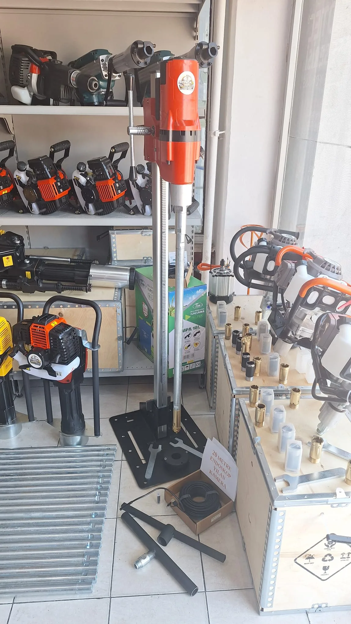 Karot ve El Sondaj Makinesi 5,5 Hp Profesyonel Güçlü Motoru